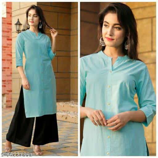 Presents New Cotton Kurti-Plazo Catalogue πΈ